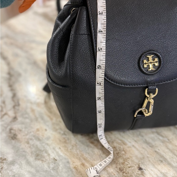 Beautifully black leather Tory Burch whipstitch backpack EUC - Picture 10 of 10